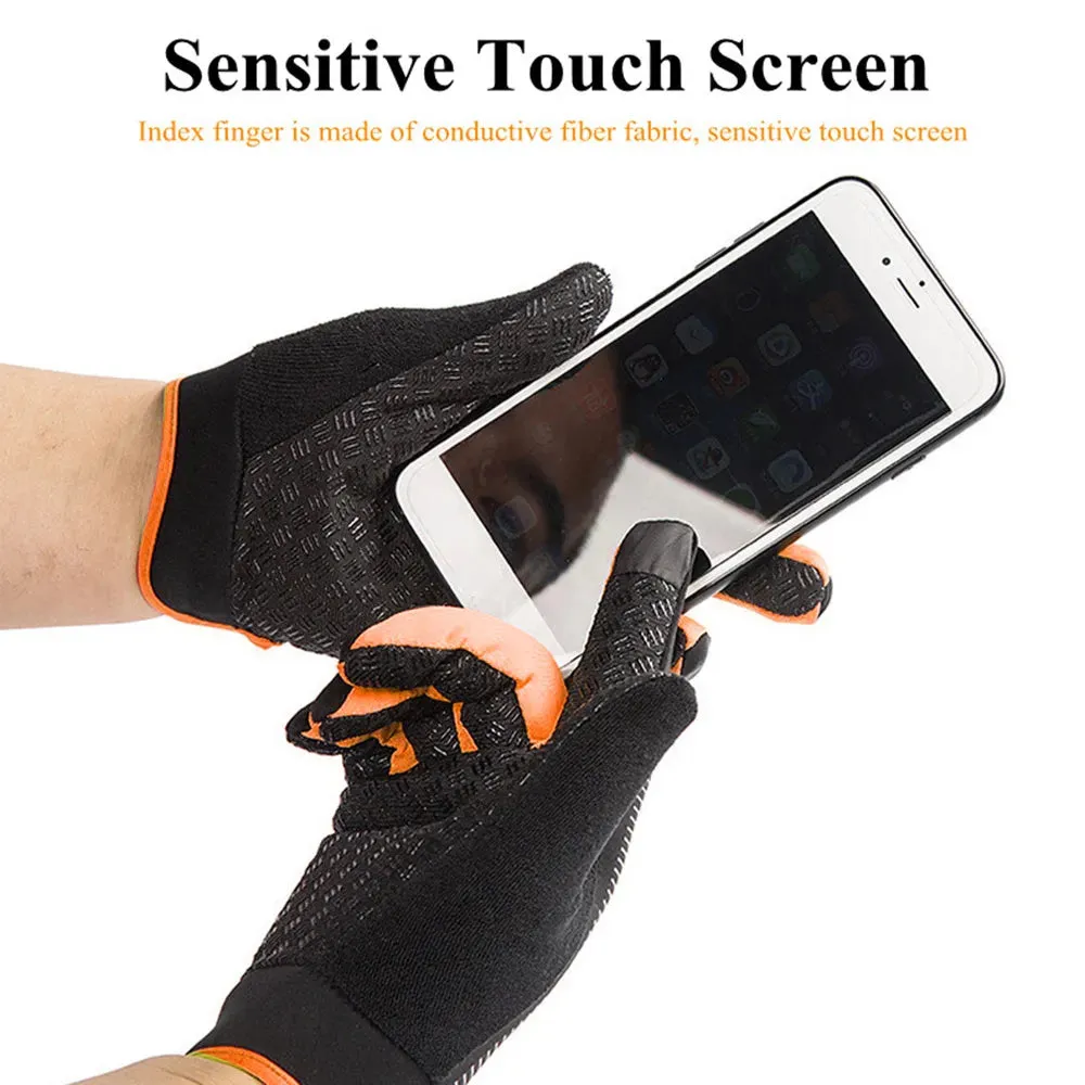 1 Pair Cycling Gloves Motorcycle Bike Gloves Touch Screen Full Finger Gloves Outdoor Fishing Gloves Men's Training Sports Gloves