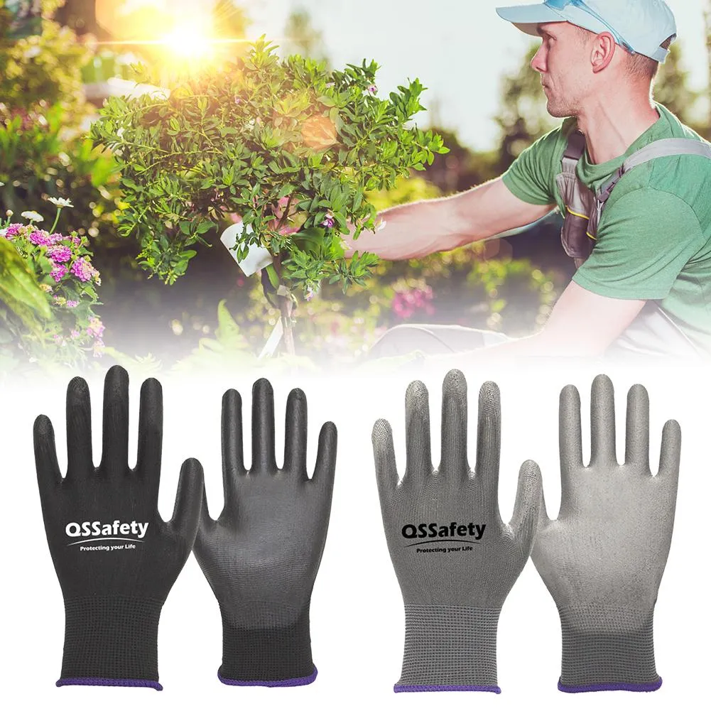 1 Pair Gardening Working Gloves Anti-static Breathable Wear-resistant Work Gloves For Digging Planting Garden Tools