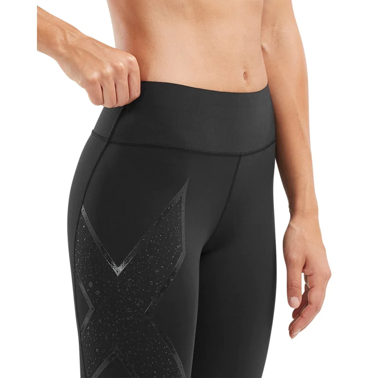 2XU Womens Bonded Mid-Rise Compression Tights