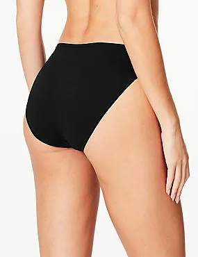 5 Pack No VPL Microfibre High Leg Knickers