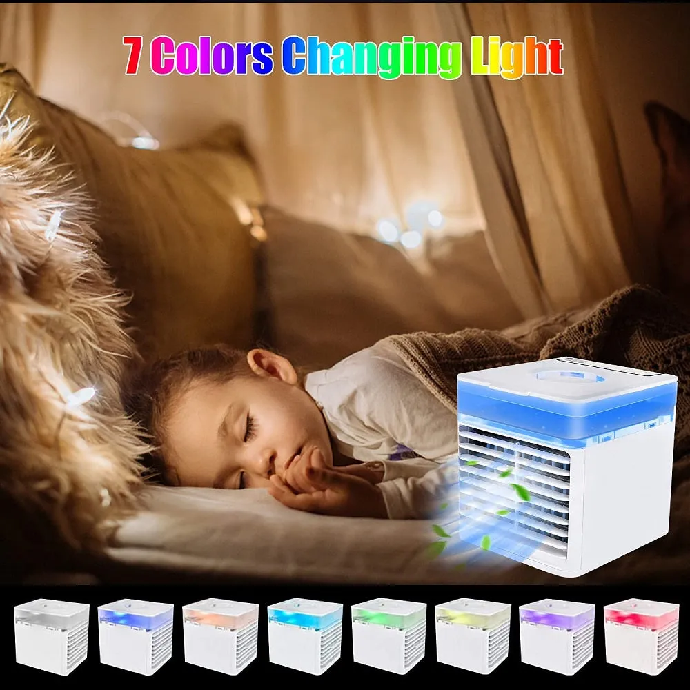 7 Color Speed Air Vent Portable Personal Air Cooler Conditioner