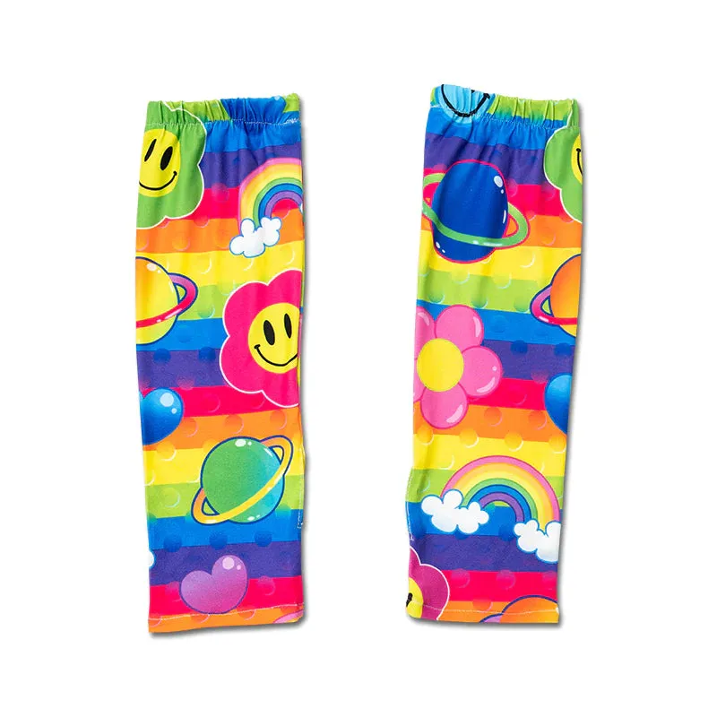 ACDC RAG x Fairy Space rainbow arm warmers