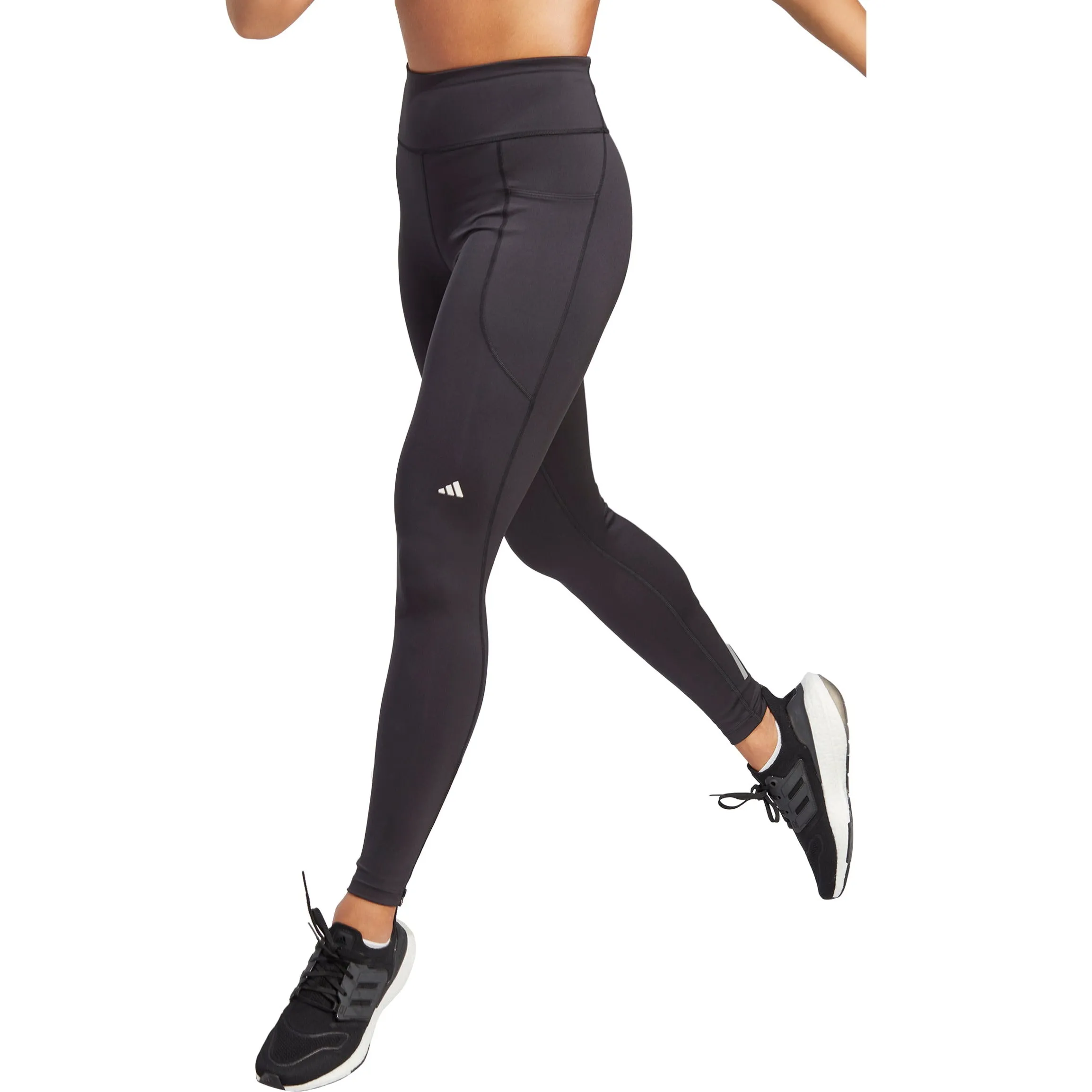 adidas DailyRun High Rise Womens Long Running Tights - Black