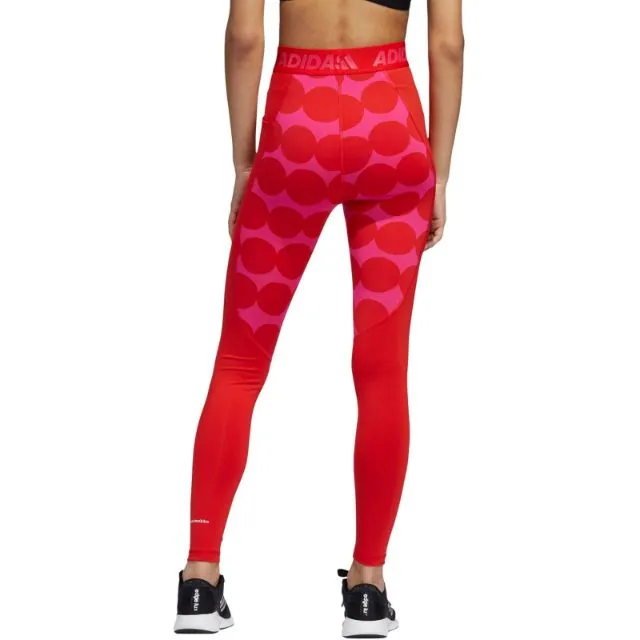 Adidas Techfit Marimekko Women Training Tight Vivid Red