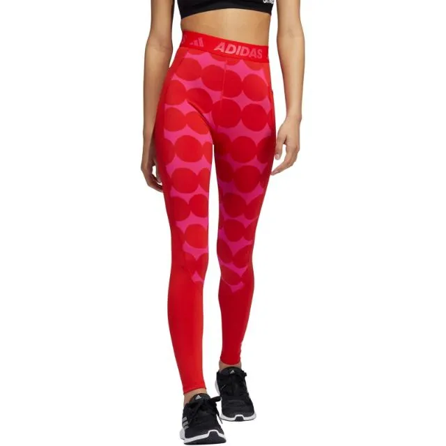 Adidas Techfit Marimekko Women Training Tight Vivid Red