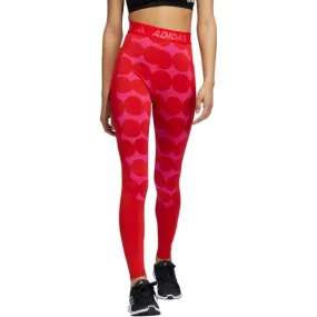 Adidas Techfit Marimekko Women Training Tight Vivid Red