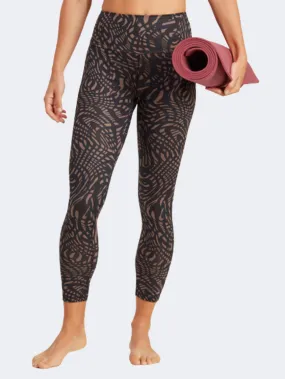 Adidas Yoga Essentials Printed 7/8 Women Training Tight Black/Navy