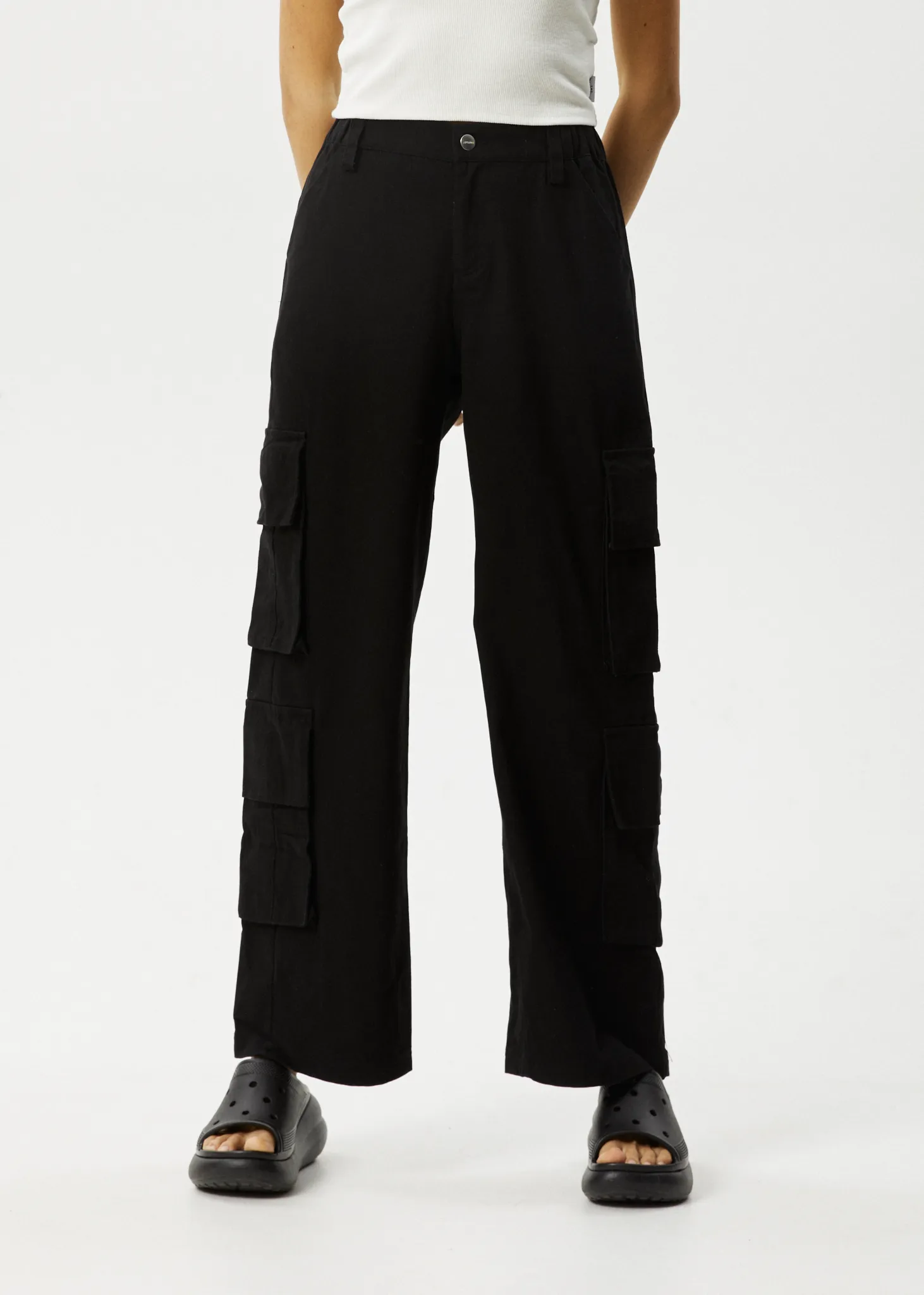 AFENDS Womens Midnight - Cargo Pants - Black