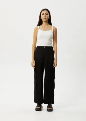 AFENDS Womens Midnight - Cargo Pants - Black