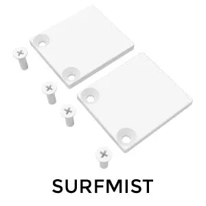 Aluminium Slat Screen Kit - Surfmist colour,  1800mm high x 3000mm wide,  Slat fence panel