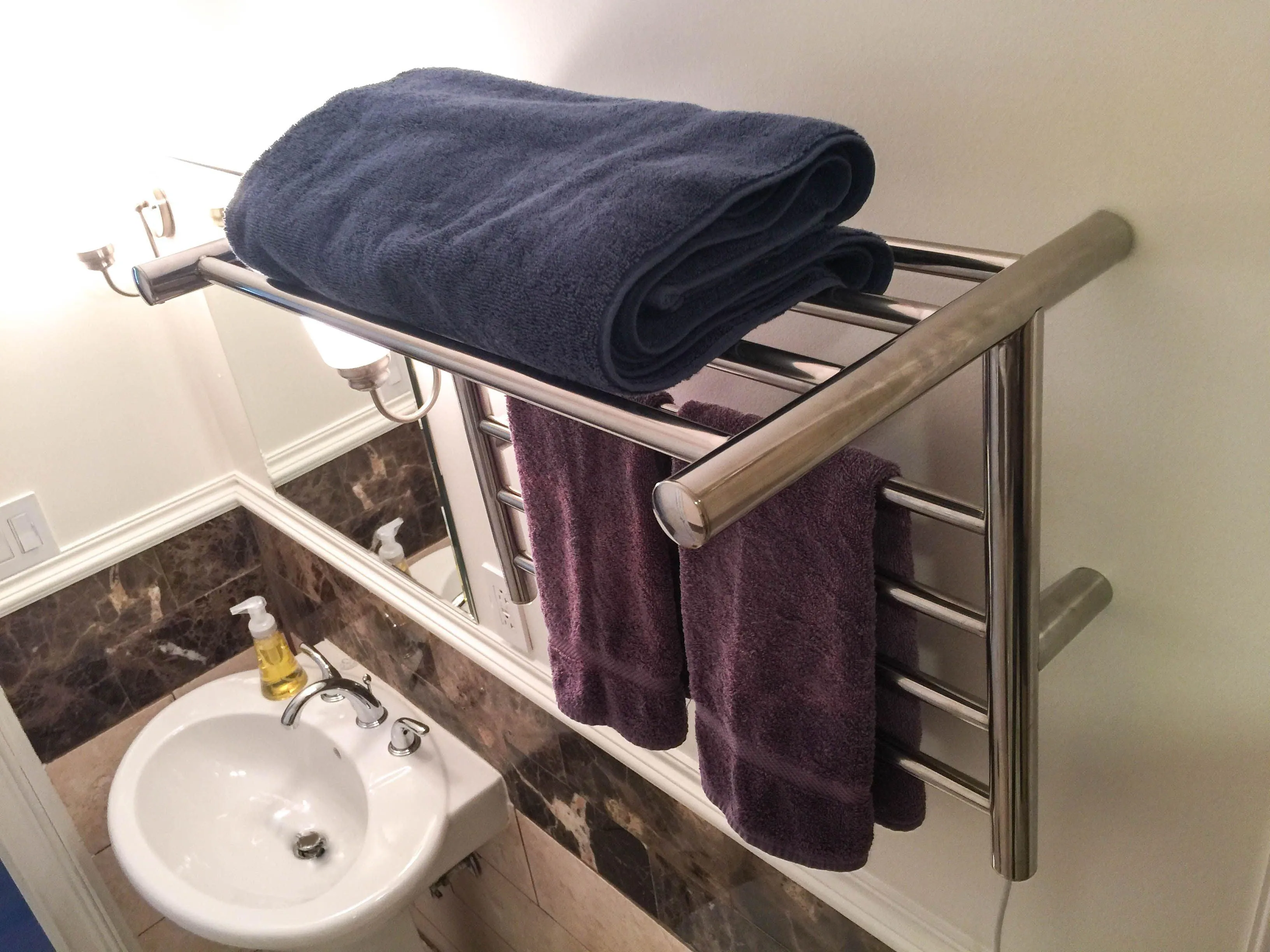 Amba Radiant Shelf Plug-in and Hardwired Towel Warmer - 23 5/8"w x 19"h