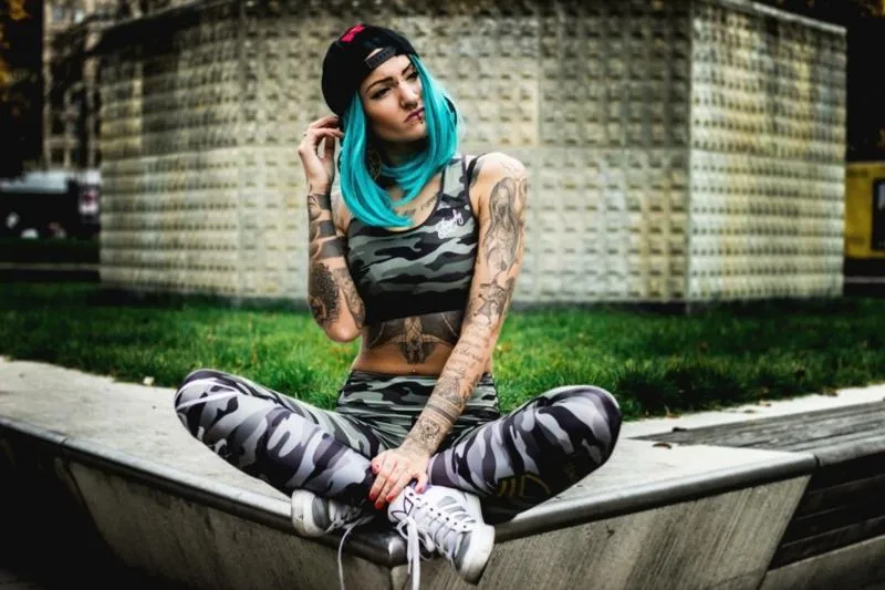 Anarchy Apparel Commando Leggings - Grey