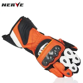 Anti-slip Carbon Fiber Sport Men's Leather Motorcycle Gloves