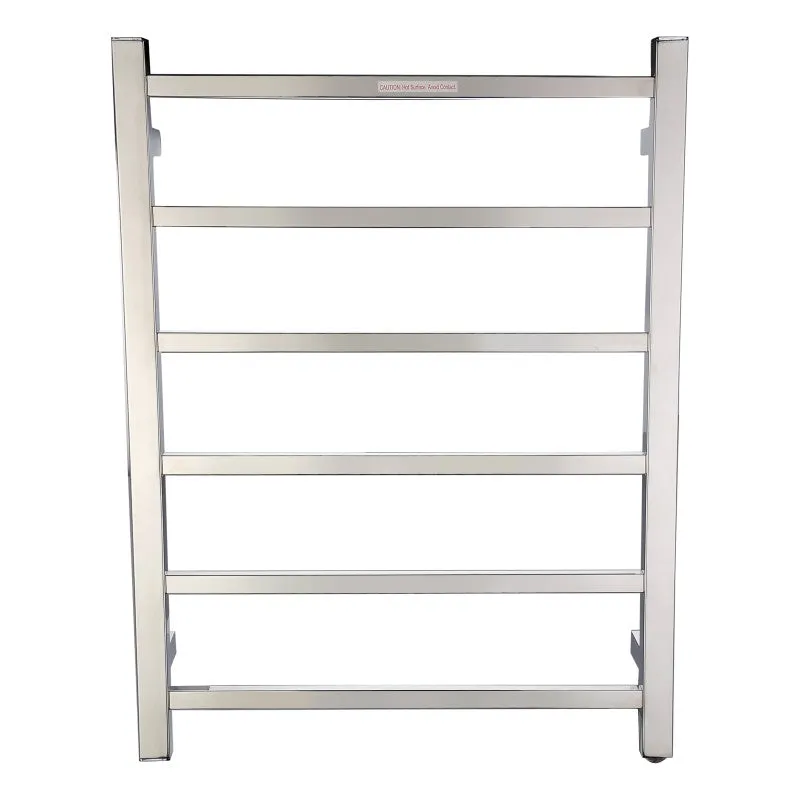 ANZZI Charles Series 6-Bar Stainless Steel Wall Mounted Electric Towel Warmer Rack