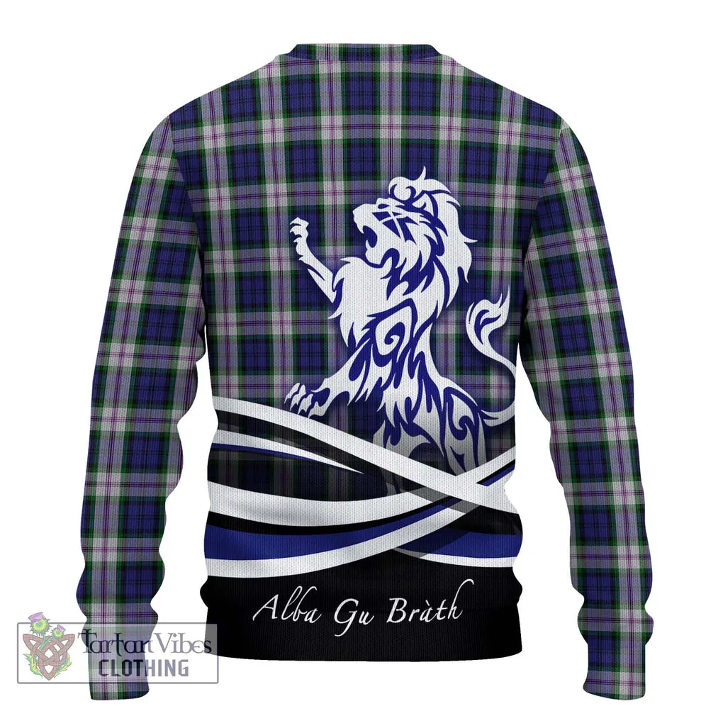 Baird Dress Tartan Ugly Sweater with Alba Gu Brath Regal Lion Emblem