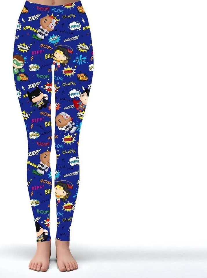 BAM! Comic Book Hero Kids Soft Leggings