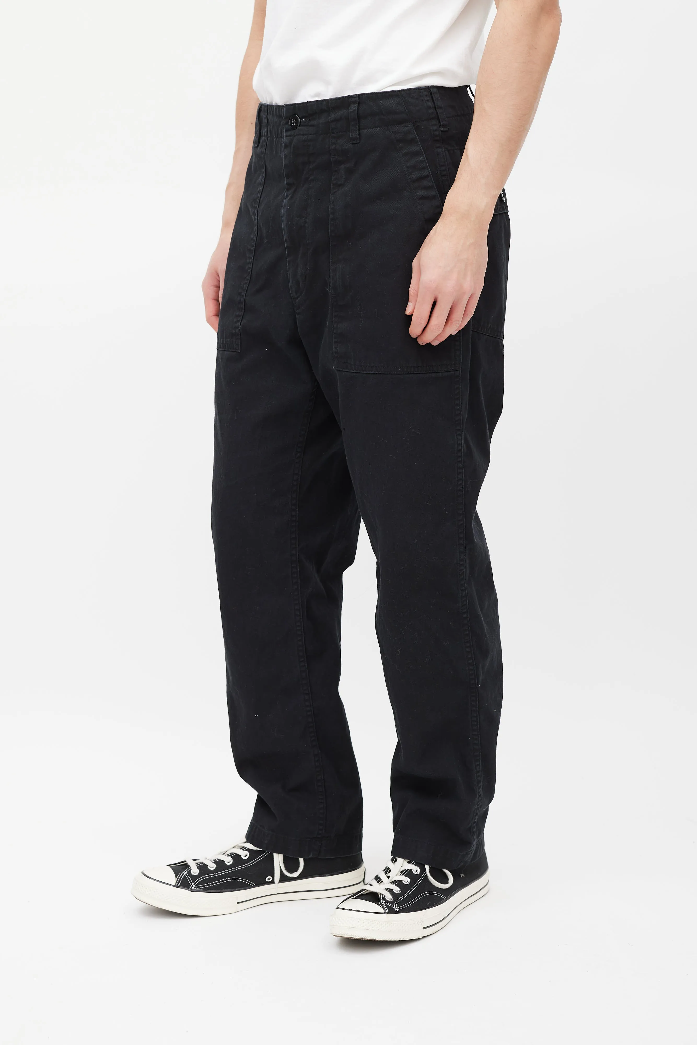 Black Cargo Trouser