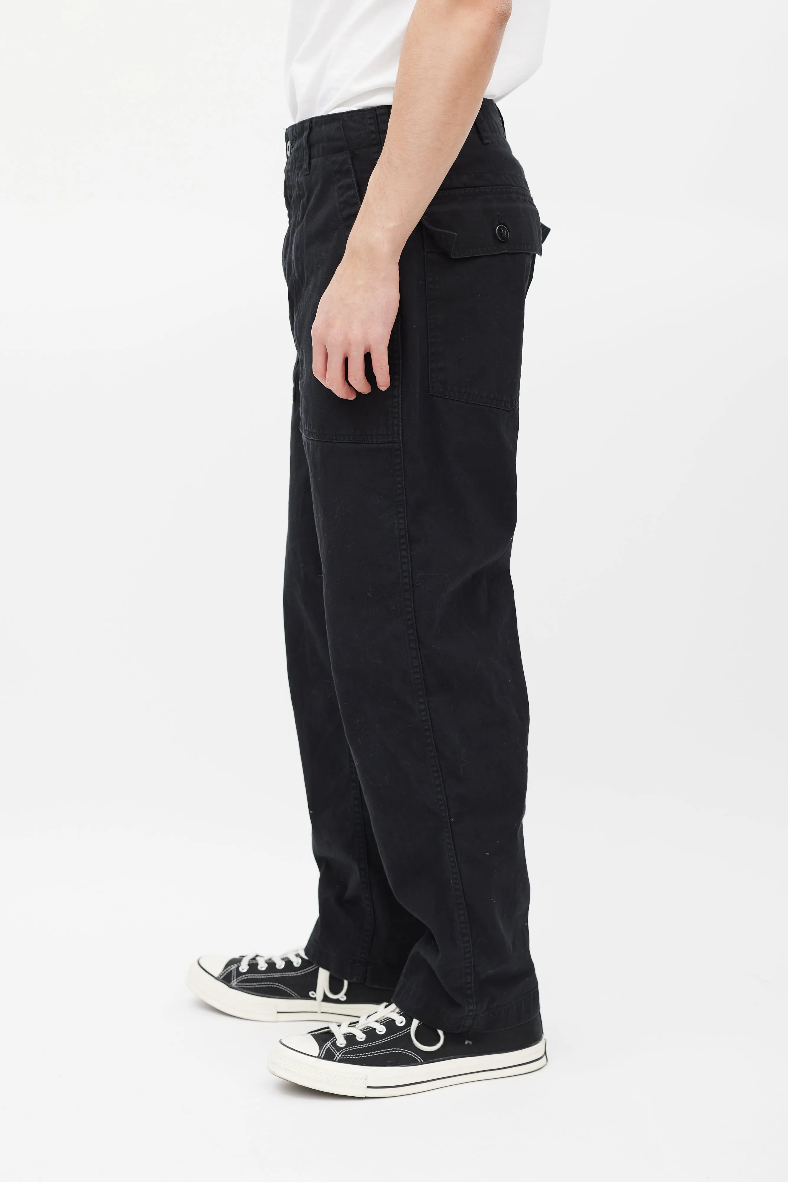 Black Cargo Trouser