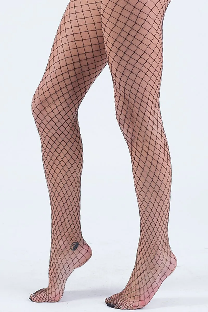 Black Diamond Fishnet Tights - Skye