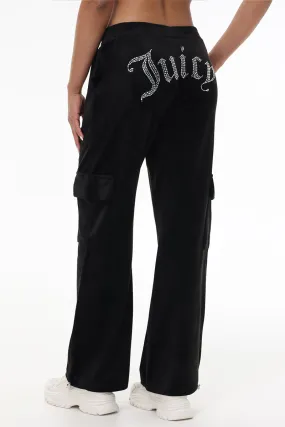 Bling Velour Cargo Pant