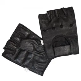 Bronx Black Leather Gloves