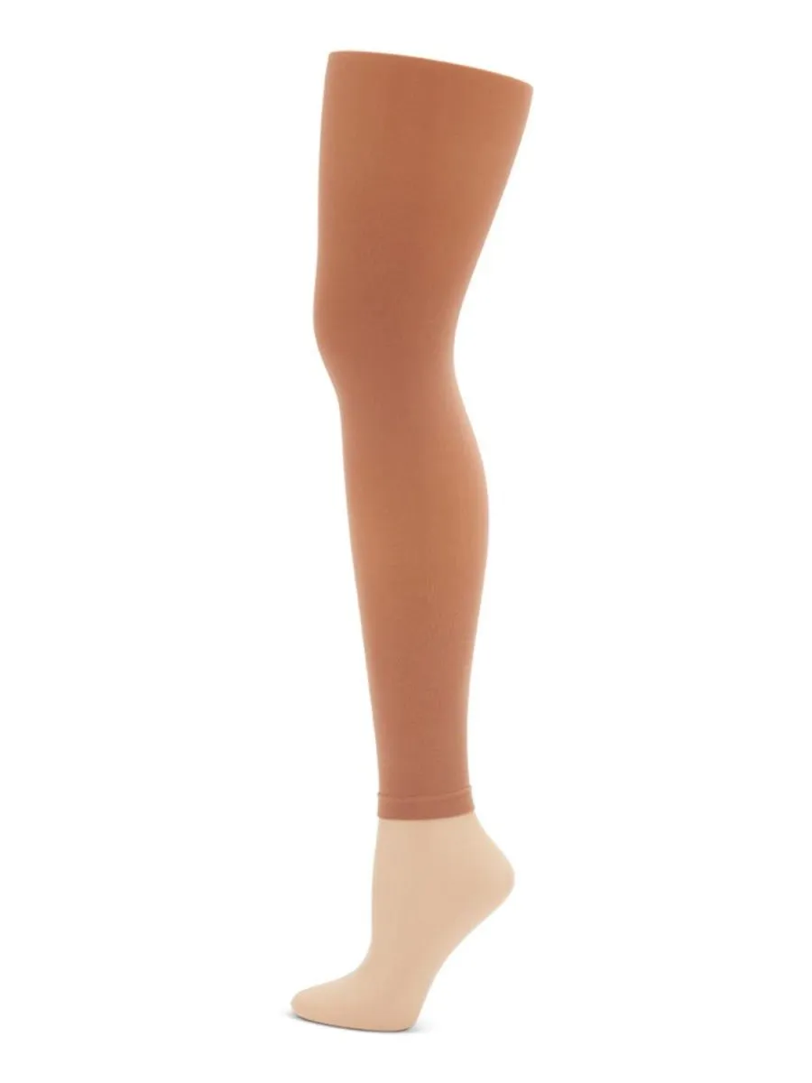 CAPEZIO 1917 FOOTLESS TIGHTS WITH SELF KNIT WAIST BAND