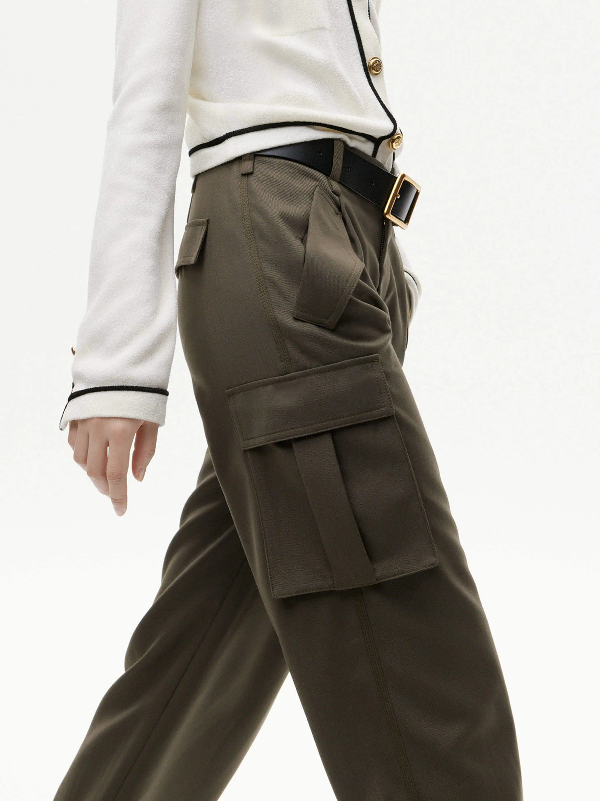 Cargo Pocket Detail Pants