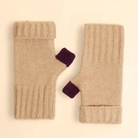 Cassia Wrist Warmers by Powder UK - Cream