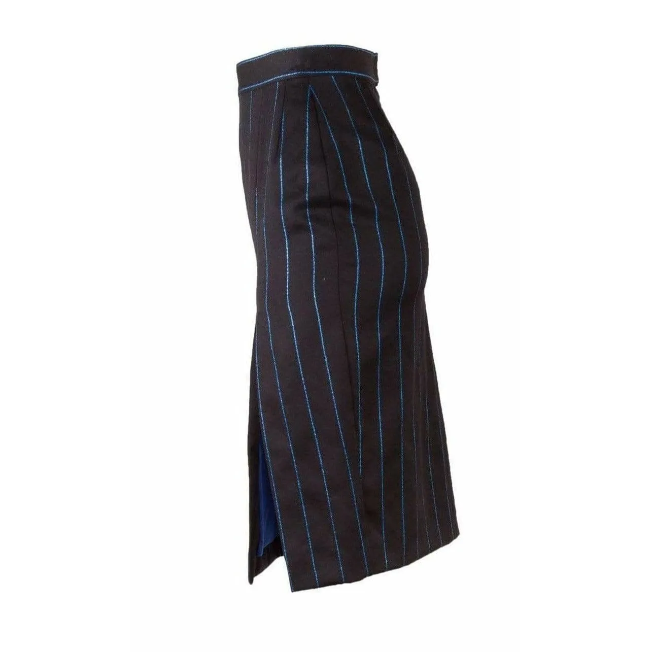 Chantal Thomass Black Pinstripe Pencil Skirt