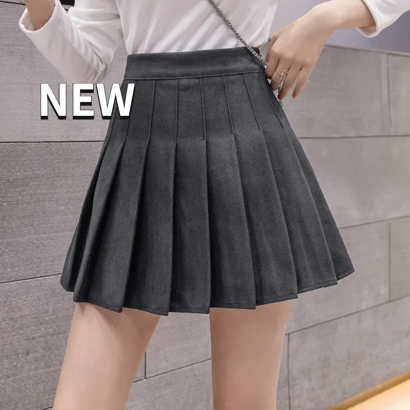 Chic Korean Plaid Pleated Mini Skirt - Culture Heaven Special