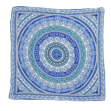 Chiffon Bohemia Rectangle Beach Towel Yoga Mats Cloth Picnic Blanket Shawl Decor Tapestry Peacock Mandala Tapestry Wall Hanging