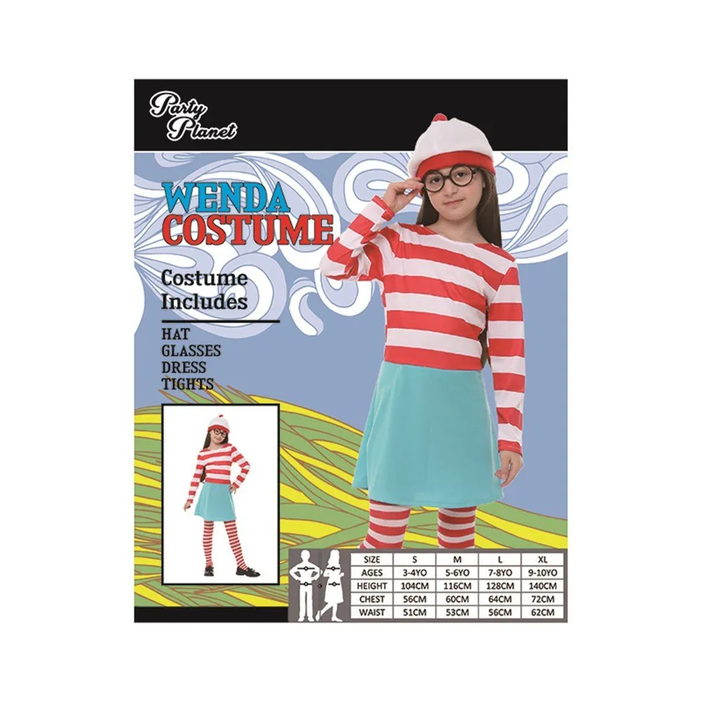 Children Where's Wally Wenda Girl Costume