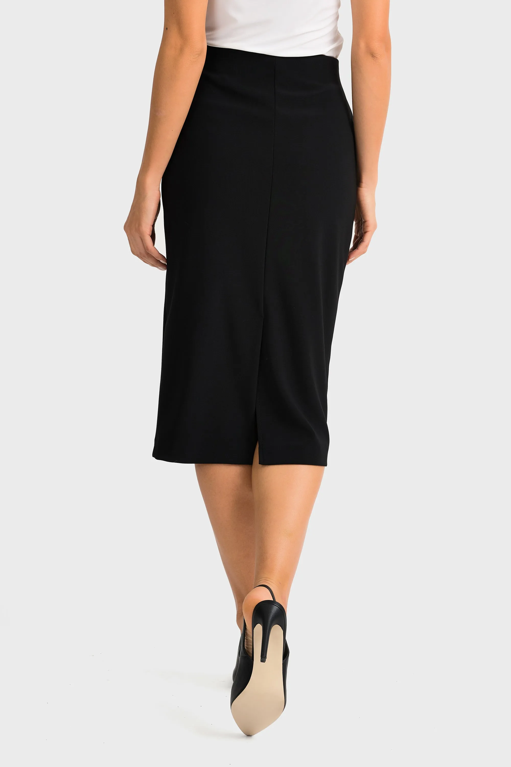 Classic Long Pencil Skirt 163083 in Black and Midnight Blue by Joseph Ribkoff