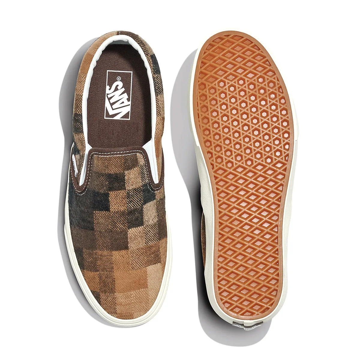 Classic Slip On 'Sweater Check Brown'