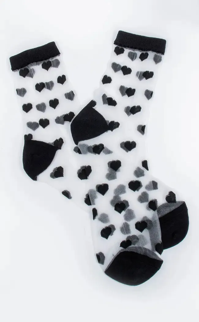 Corazon Sheer Crew Socks