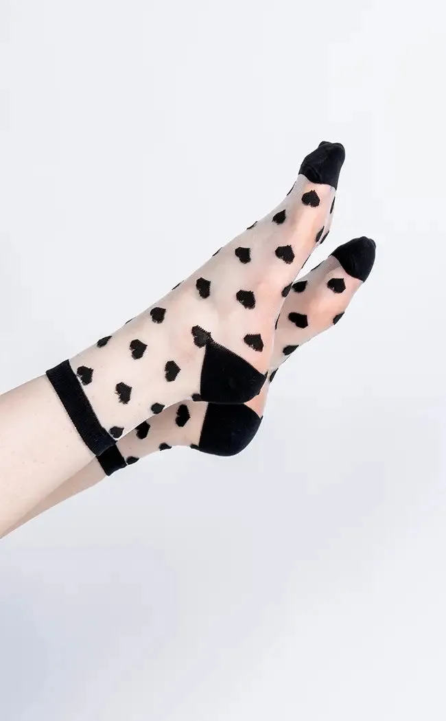 Corazon Sheer Crew Socks