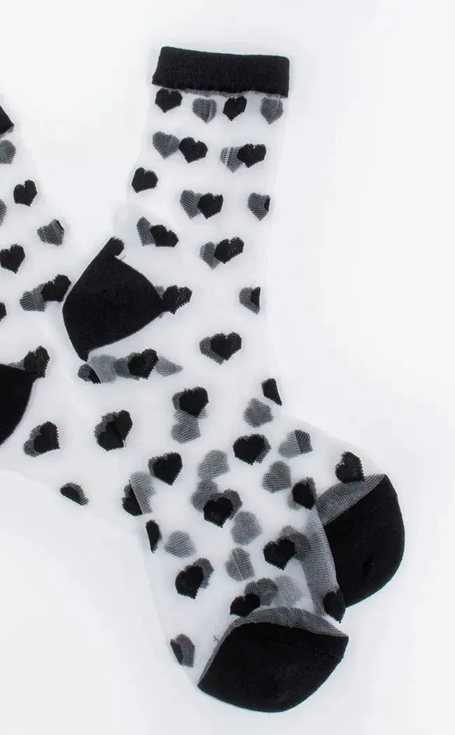 Corazon Sheer Crew Socks