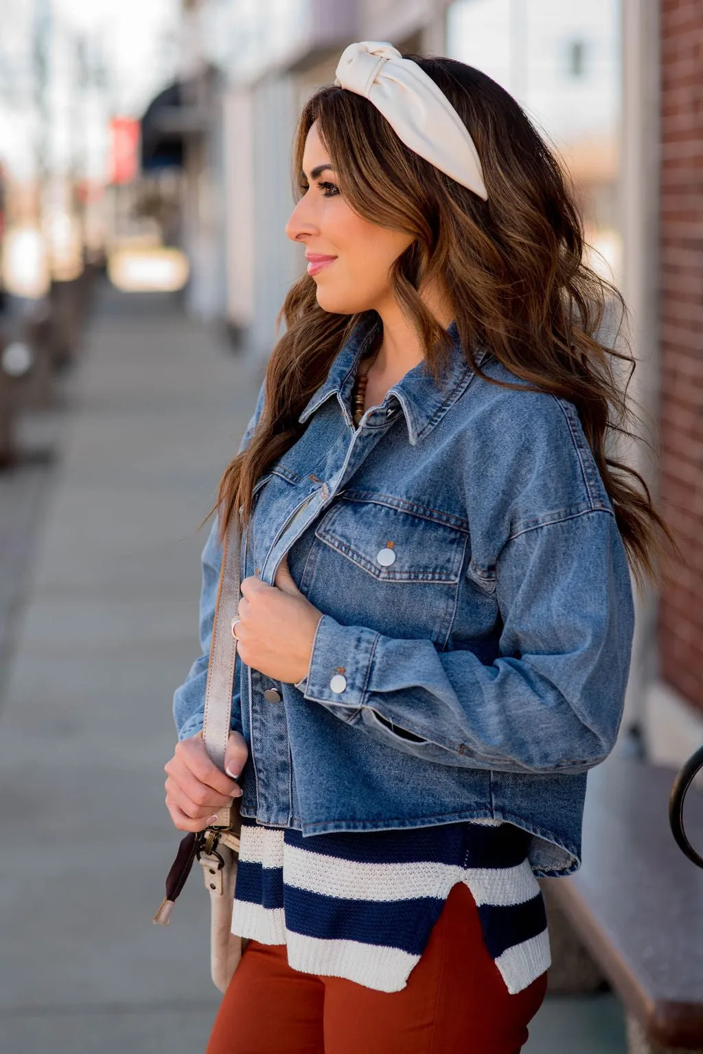 Cropped Denim Jacket