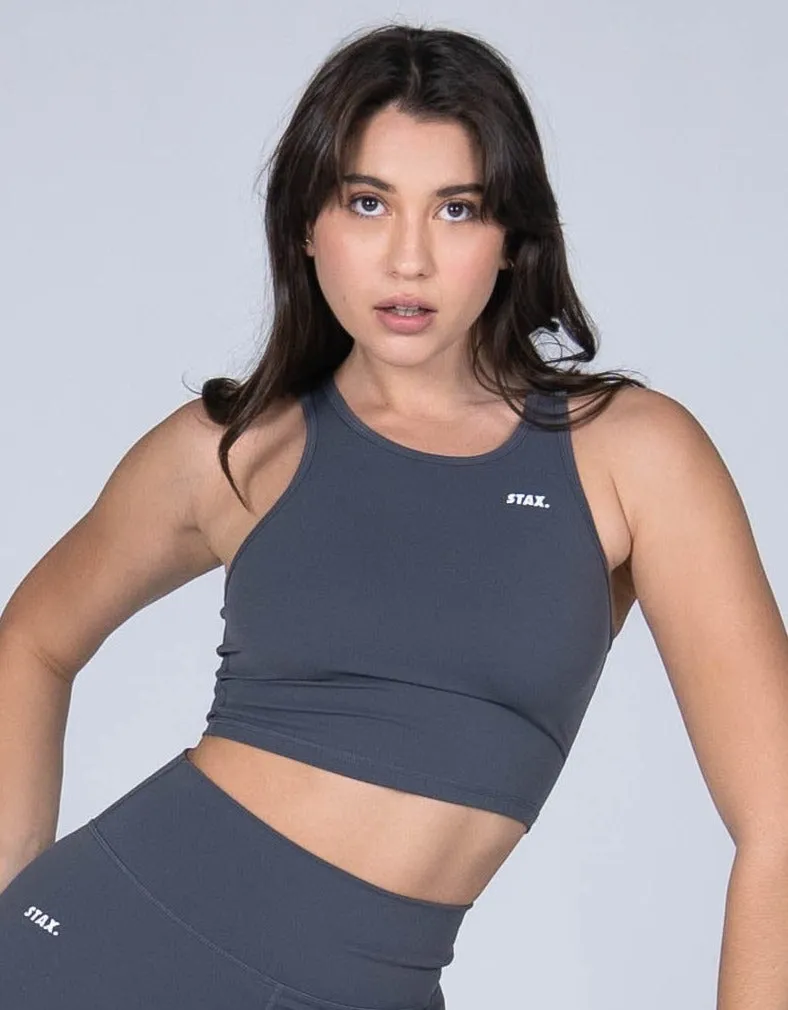 Cropped Tank NANDEX ™ - Charcoal Grey