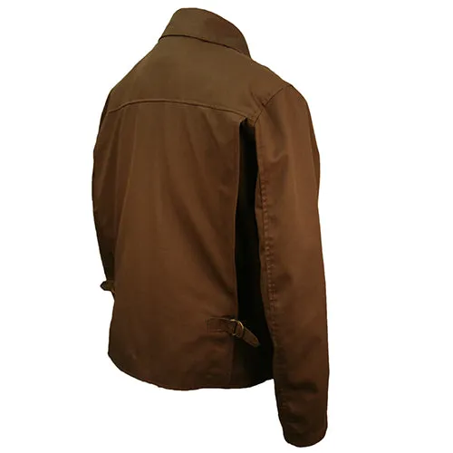 CUSTOM MADE Raiders of the Lost Ark Jacket in Brown 0r Black Cotton