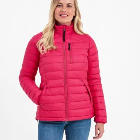 Drax Womens Funnel Down Jacket - Cerise