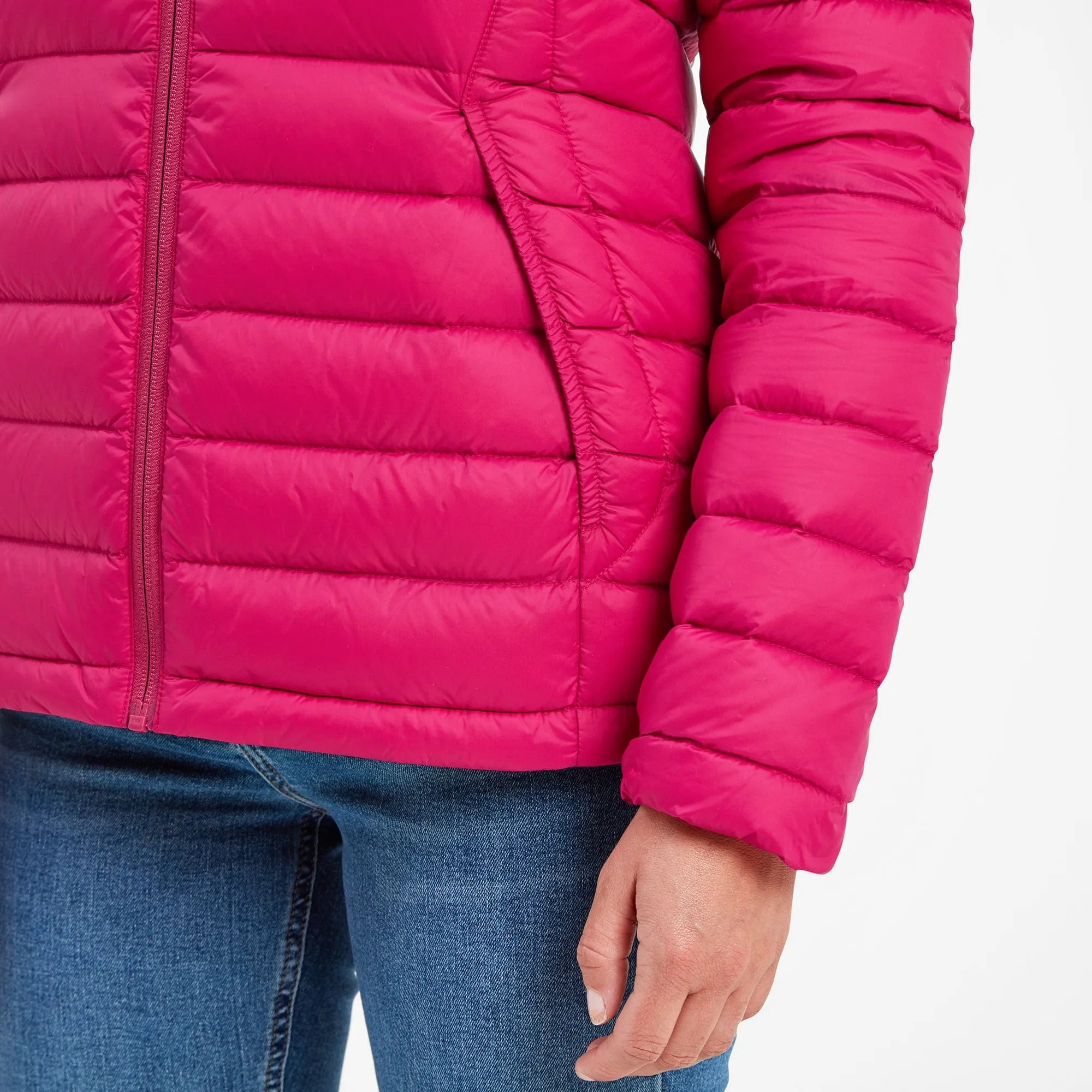 Drax Womens Funnel Down Jacket - Cerise