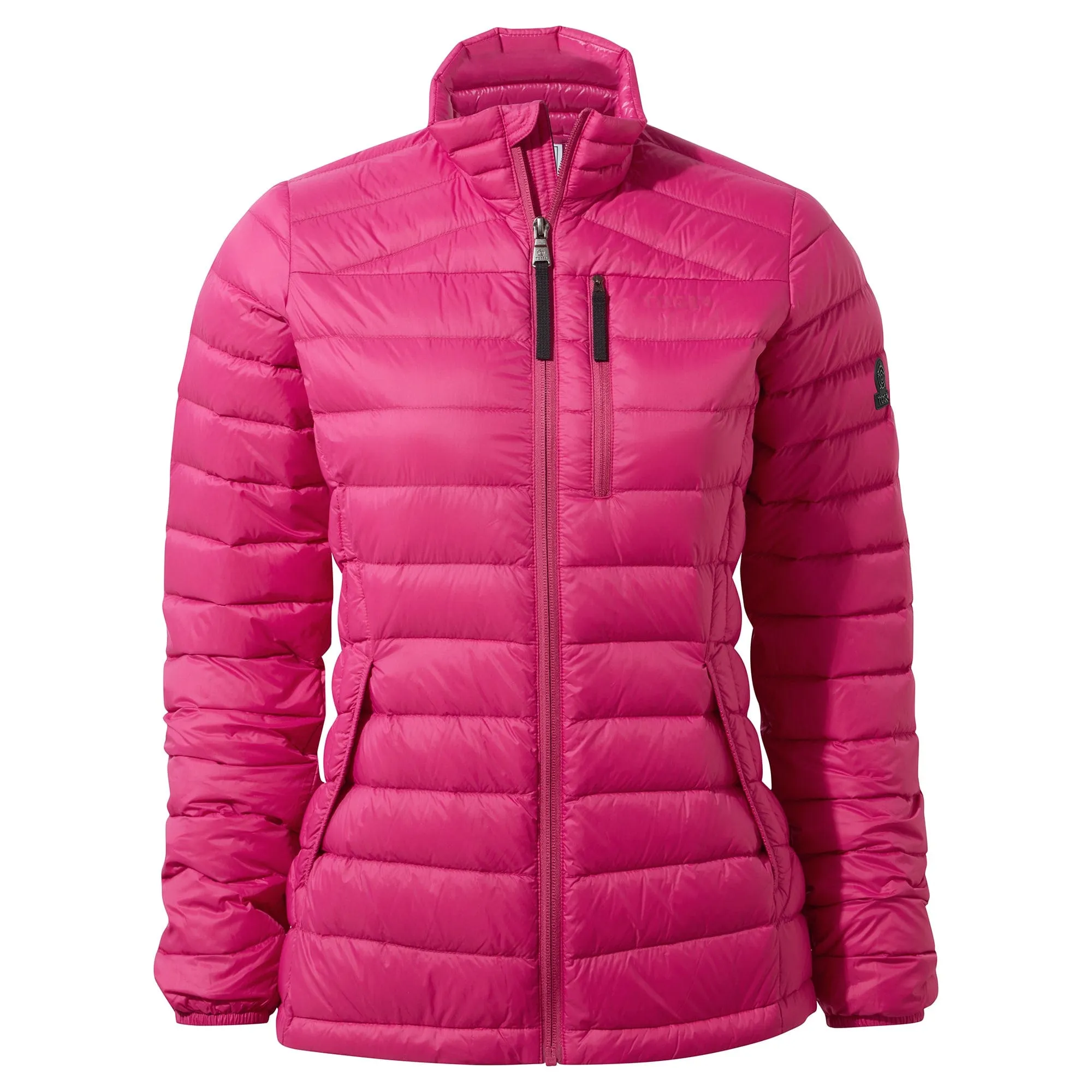 Drax Womens Funnel Down Jacket - Cerise