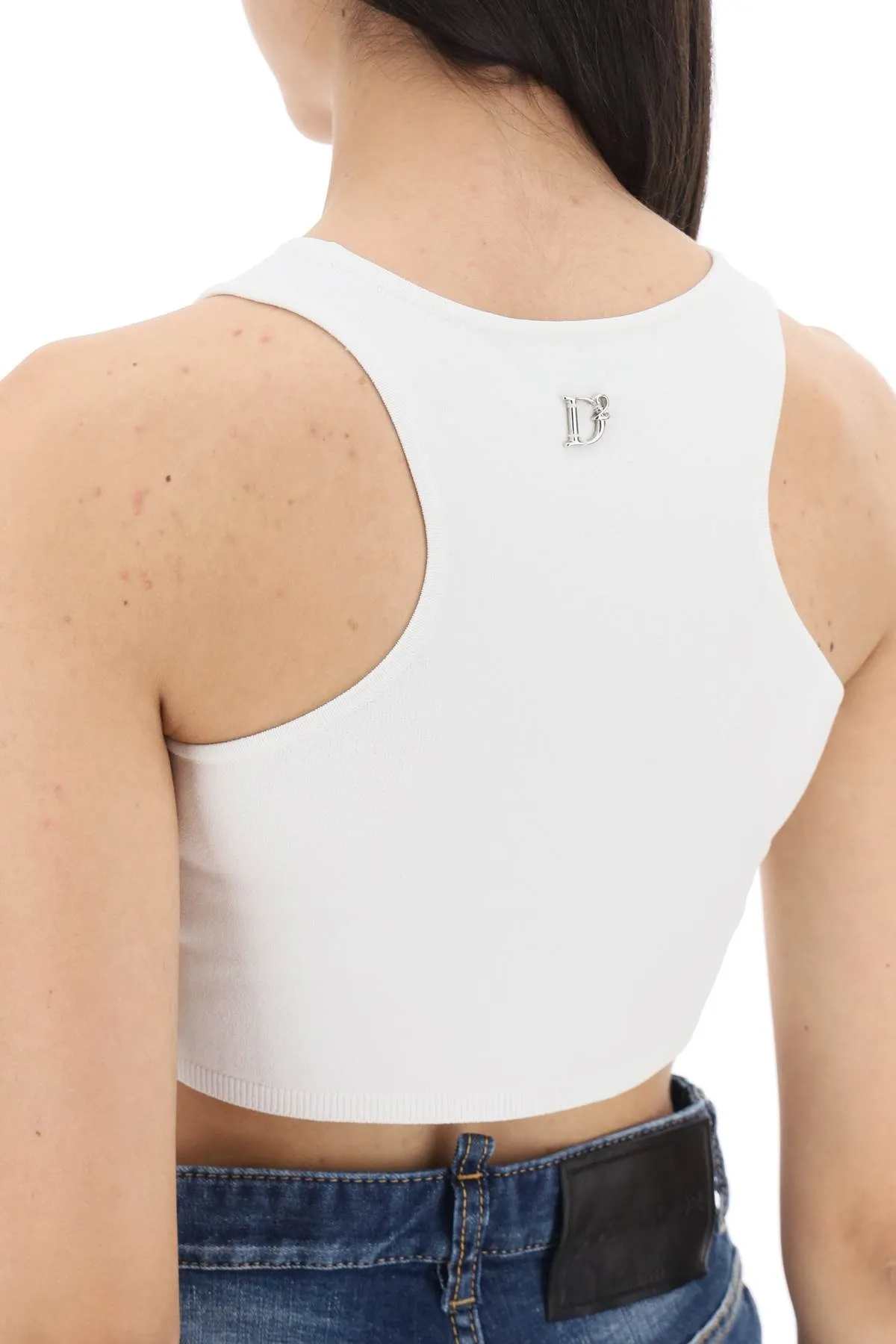 Dsquared2 cropped top with cut-out