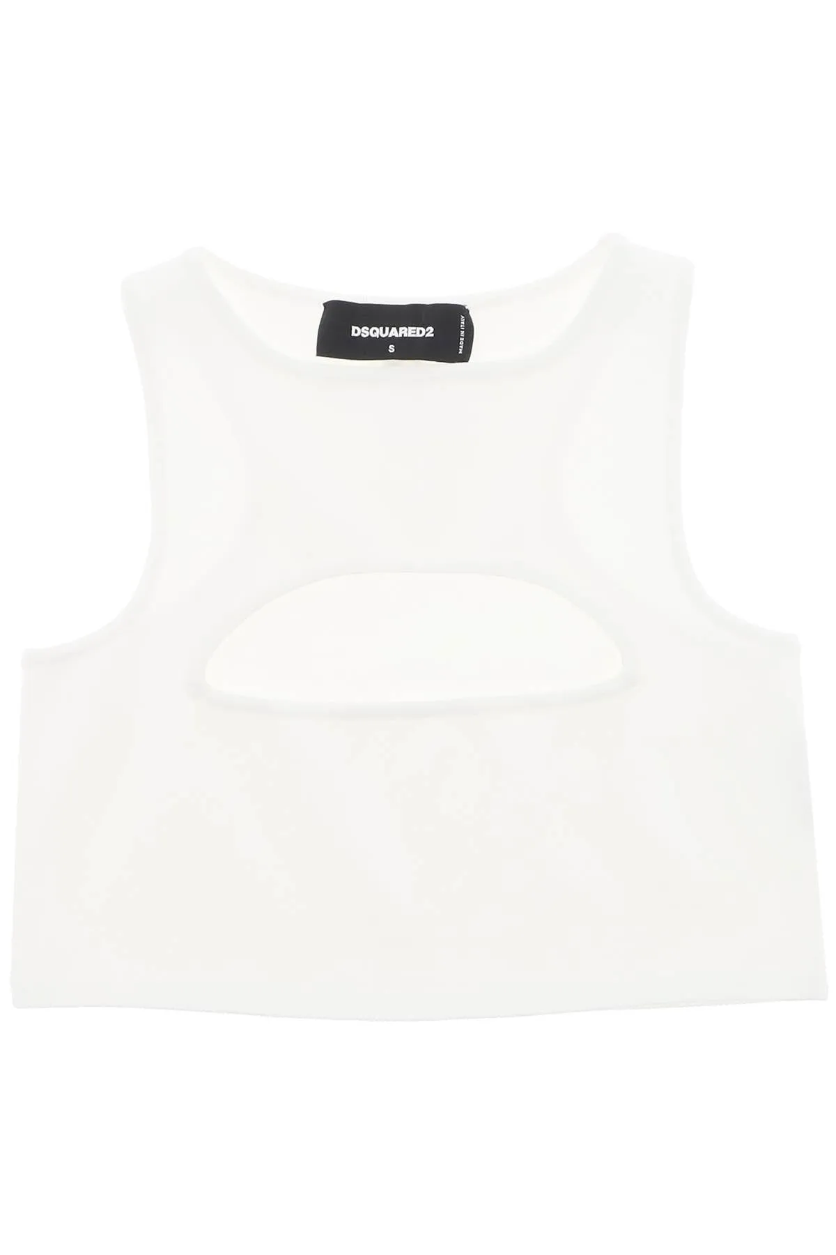 Dsquared2 cropped top with cut-out