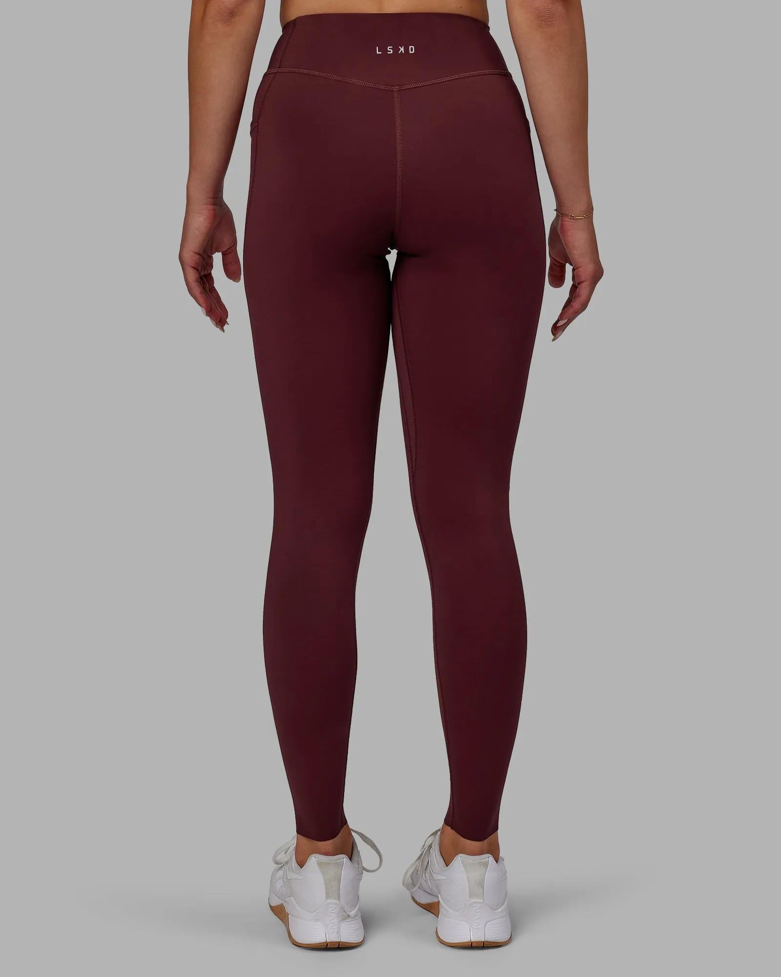 Elite Full Length Leggings - Dark Cherry