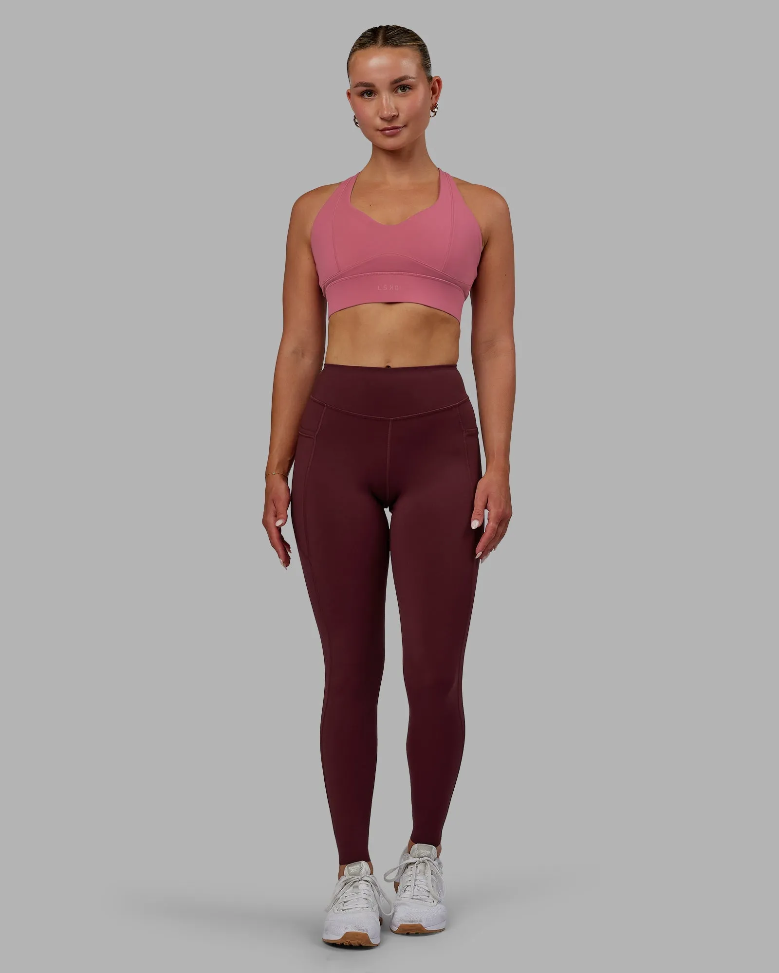 Elite Full Length Leggings - Dark Cherry