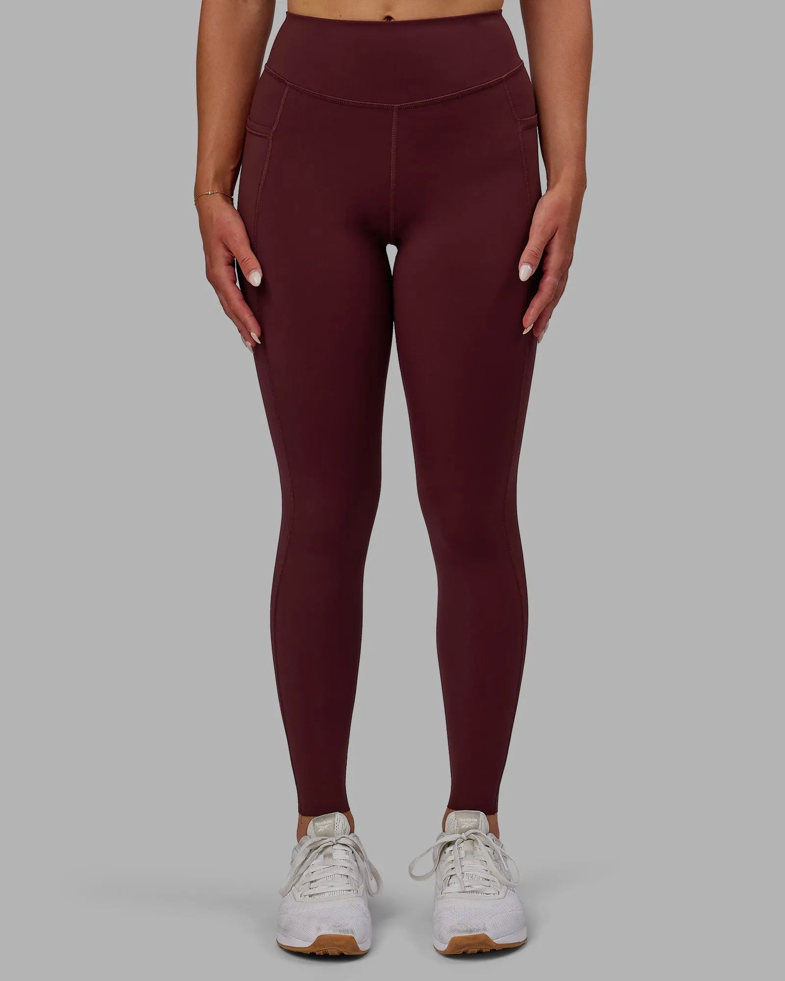 Elite Full Length Leggings - Dark Cherry