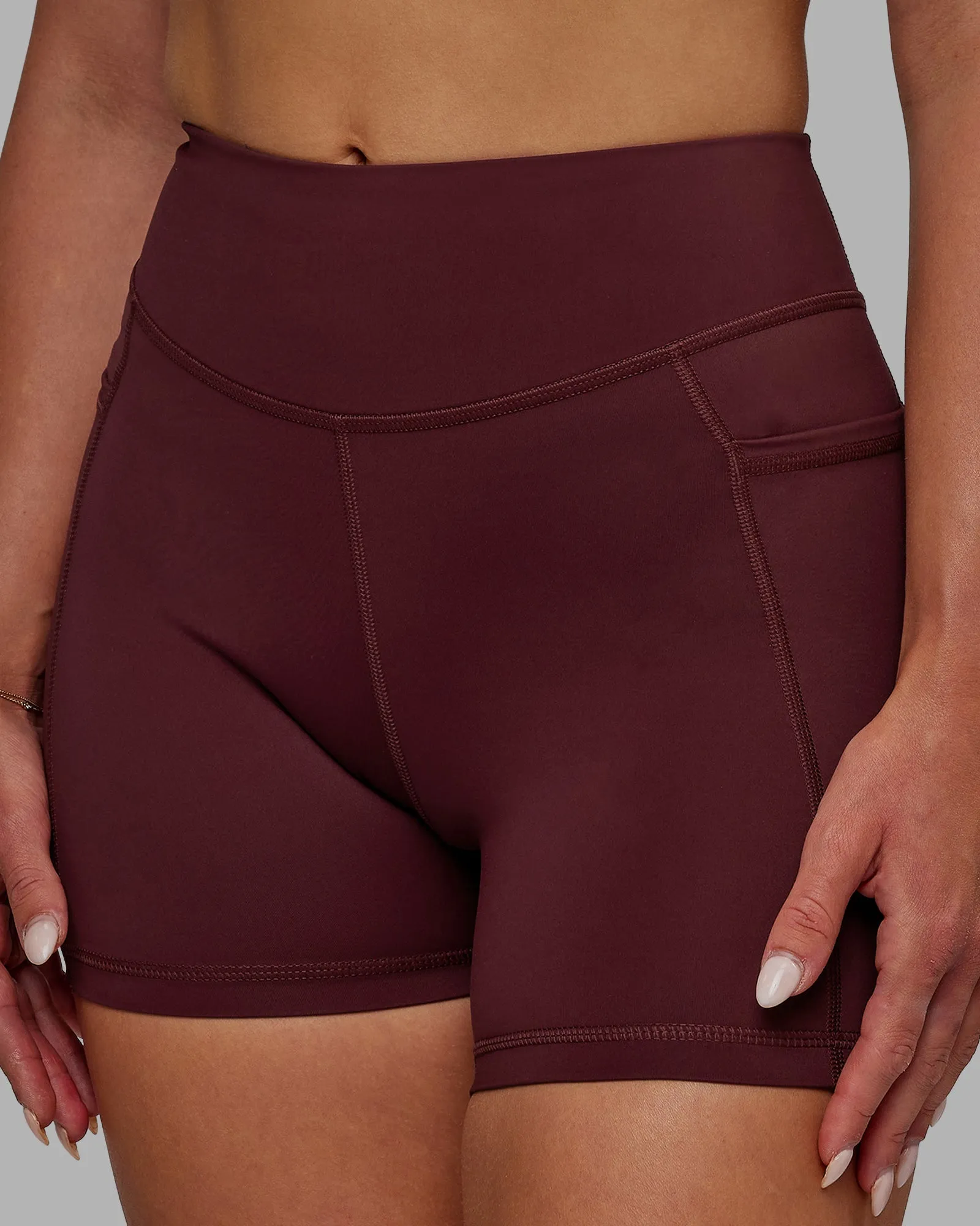 Elite X-Length Shorts - Dark Cherry