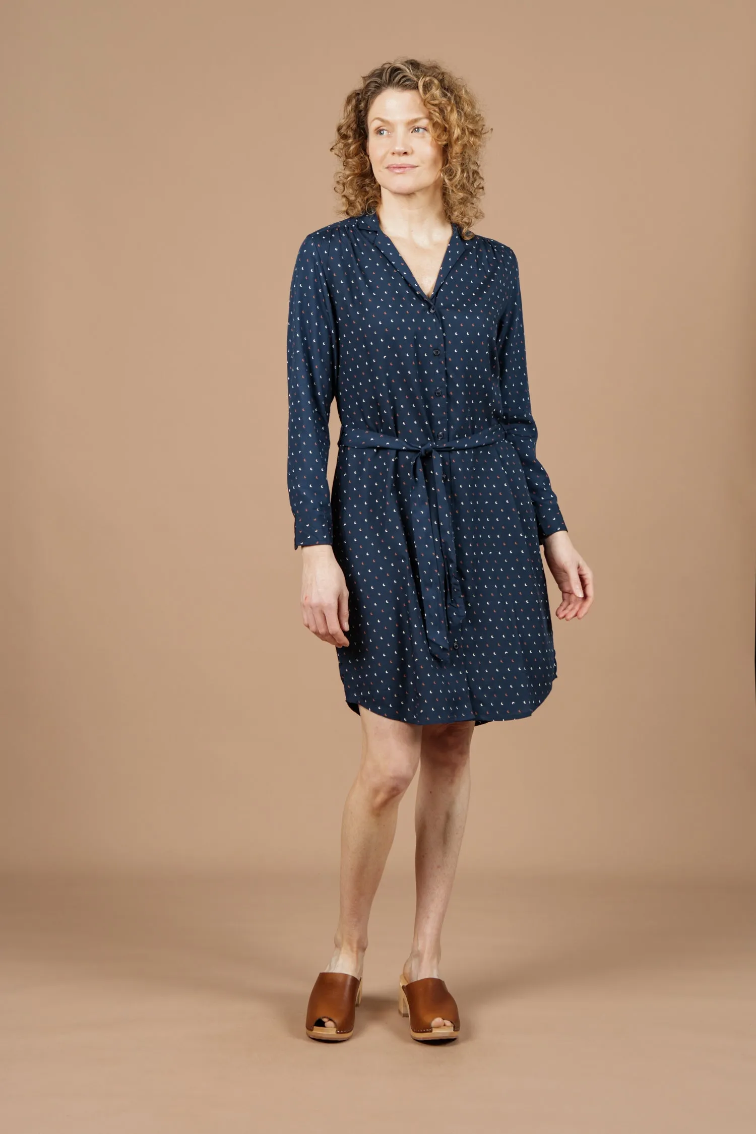 Emery Shirt Dress / Midnight Crescent